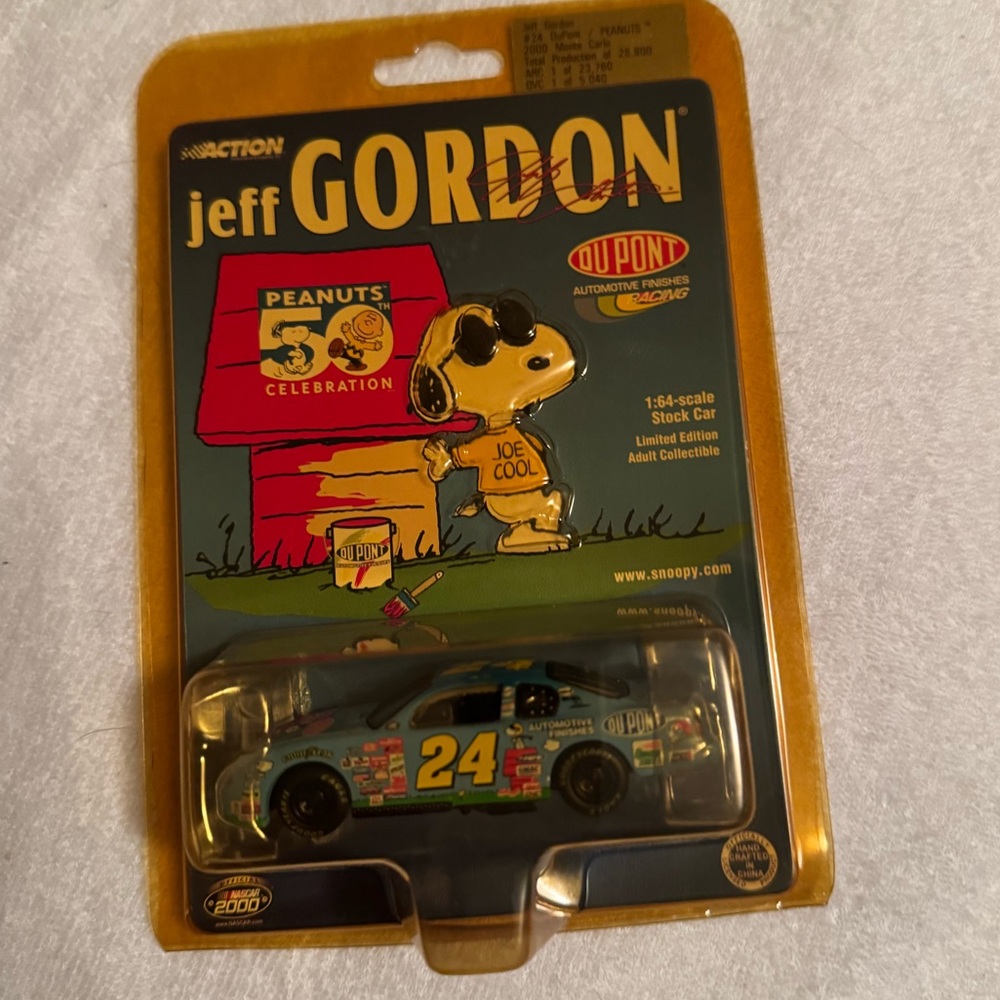 Jeff Gordon Die-Cast Car with Snoopy Design